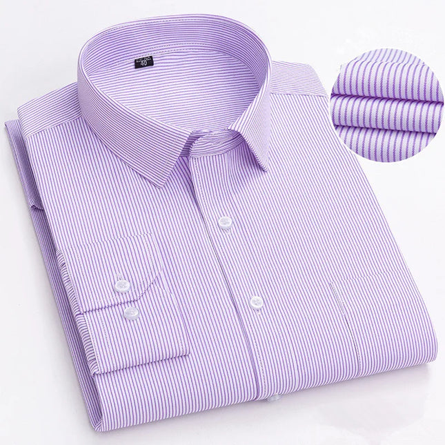 BAMBOOPLE Men's Long Sleeve Casual Shirt - Fashion Print, Standard Fit