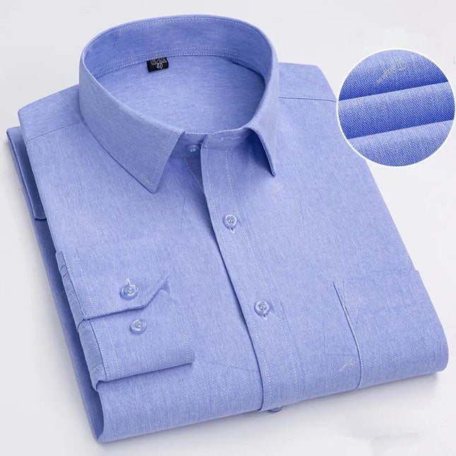BAMBOOPLE Men's Long Sleeve Casual Shirt - Fashion Print, Standard Fit