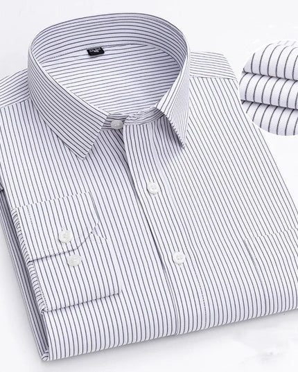 BAMBOOPLE Men's Long Sleeve Casual Shirt - Fashion Print, Standard Fit