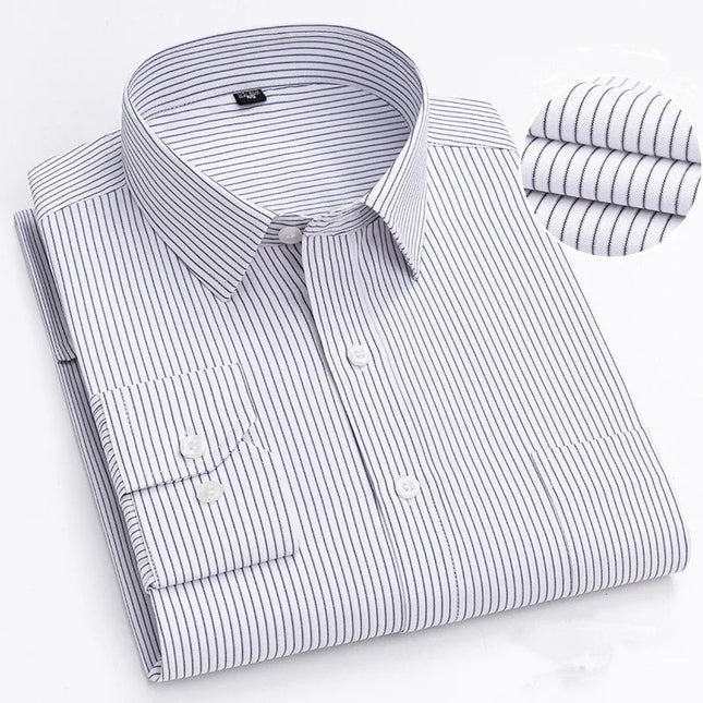 BAMBOOPLE Men's Long Sleeve Casual Shirt - Fashion Print, Standard Fit