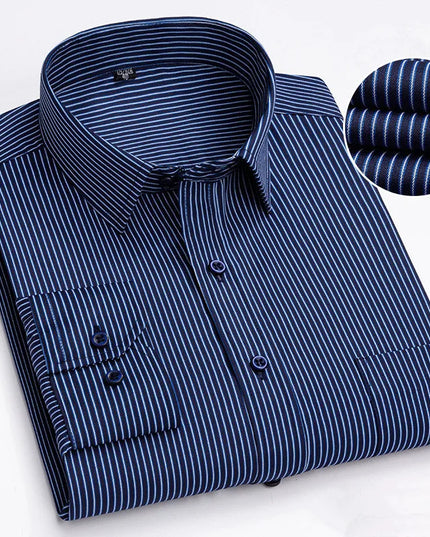 BAMBOOPLE Men's Long Sleeve Casual Shirt - Fashion Print, Standard Fit