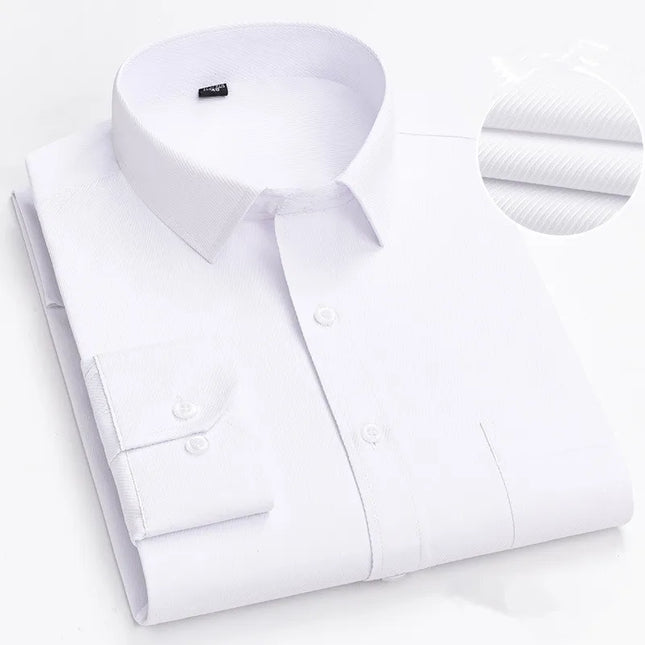 BAMBOOPLE Men's Long Sleeve Casual Shirt - Fashion Print, Standard Fit