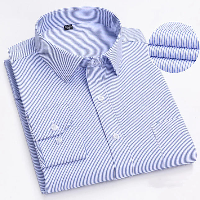 BAMBOOPLE Men's Long Sleeve Casual Shirt - Fashion Print, Standard Fit