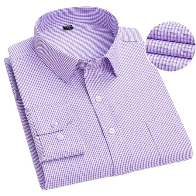 BAMBOOPLE Men's Long Sleeve Casual Shirt - Fashion Print, Standard Fit