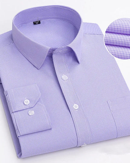 BAMBOOPLE Men's Long Sleeve Casual Shirt - Fashion Print, Standard Fit