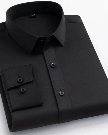 BAMBOOPLE Non-Iron Purple Slim Fit Shirts - Soft & Anti-Wrinkle