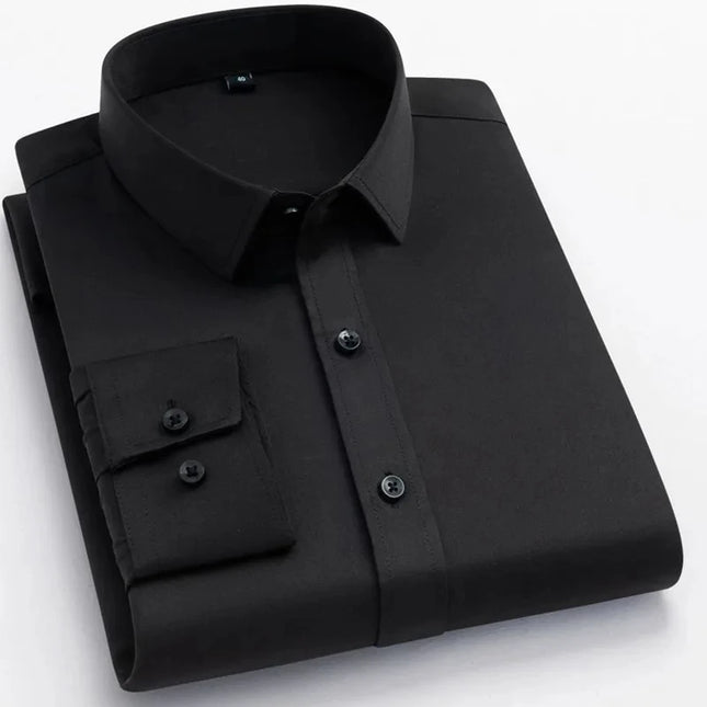 BAMBOOPLE Non-Iron Purple Slim Fit Shirts - Soft & Anti-Wrinkle