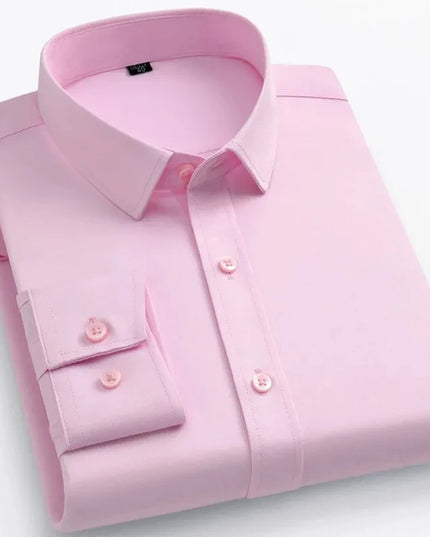 BAMBOOPLE Non-Iron Purple Slim Fit Shirts - Soft & Anti-Wrinkle