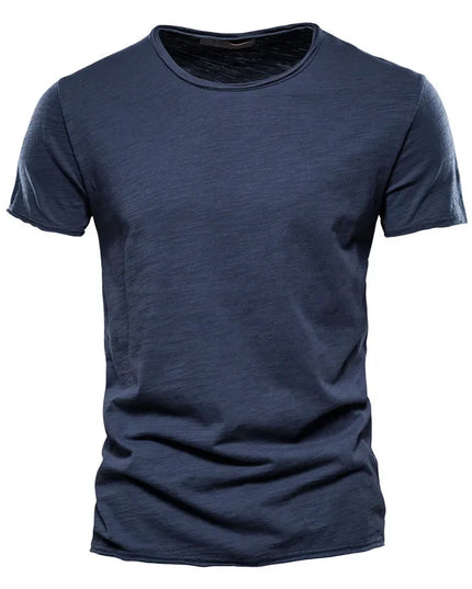 Casual 100% Cotton Men’s T-Shirt - Soft Summer O-Neck Fit
