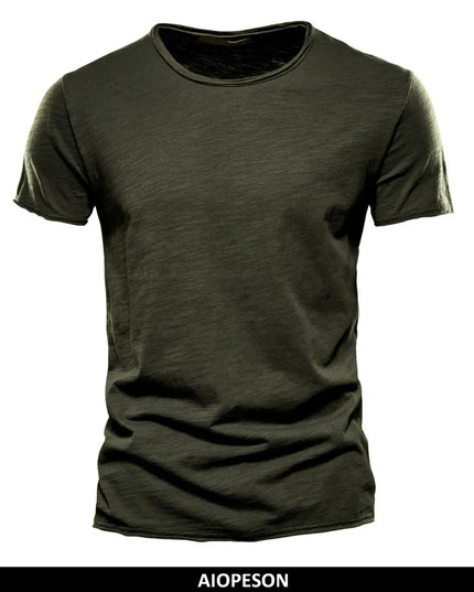 Casual 100% Cotton Men’s T-Shirt - Soft Summer O-Neck Fit