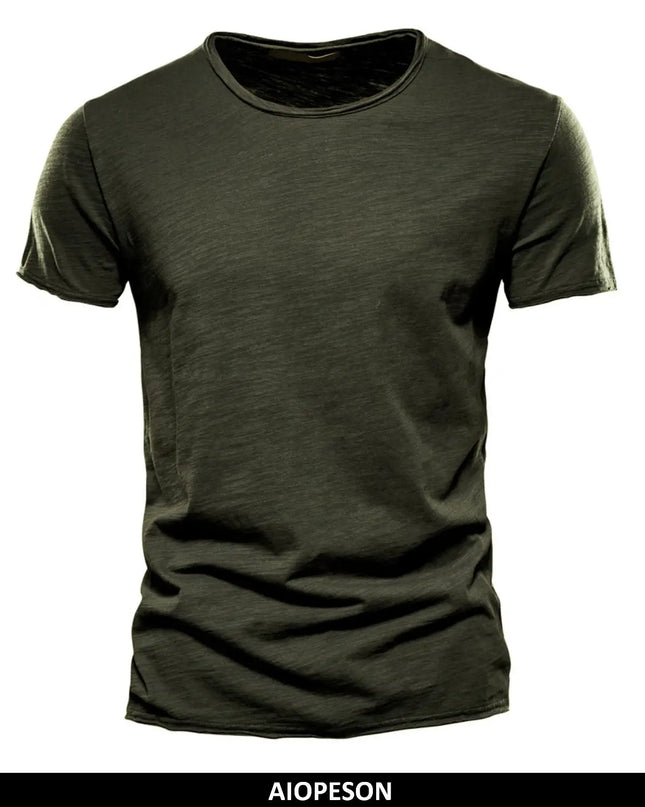 Casual 100% Cotton Men’s T-Shirt - Soft Summer O-Neck Fit