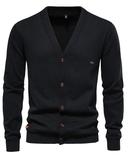 Casual Cotton Cardigan Sweater for Men - Autumn Style