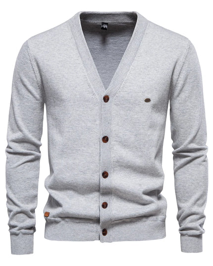 Casual Cotton Cardigan Sweater for Men - Autumn Style