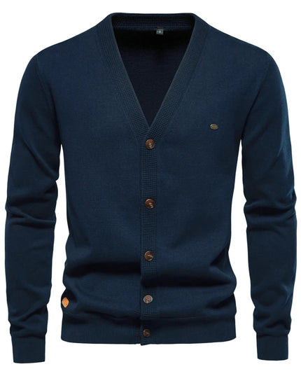 Casual Cotton Cardigan Sweater for Men - Autumn Style