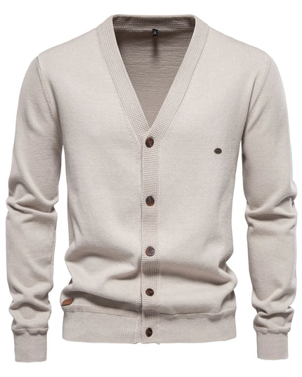 Casual Cotton Cardigan Sweater for Men - Autumn Style