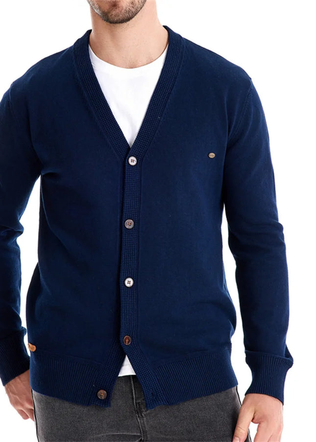 Casual Cotton Cardigan Sweater for Men - Autumn Style