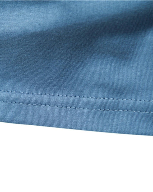 Casual Men's O-Neck Cotton T-Shirt - Spring/Fall Essential