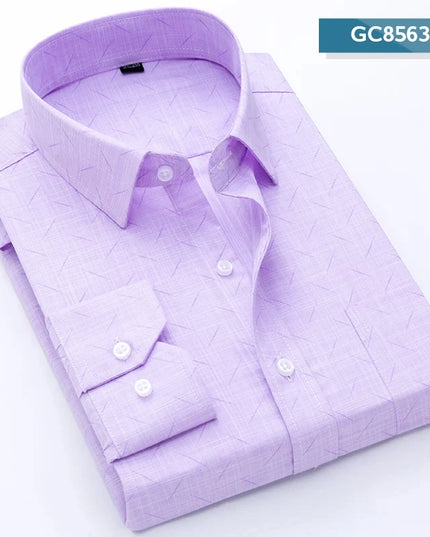 Classic Plaid Long Sleeve Button Down Shirt for Men - Soft & Casual