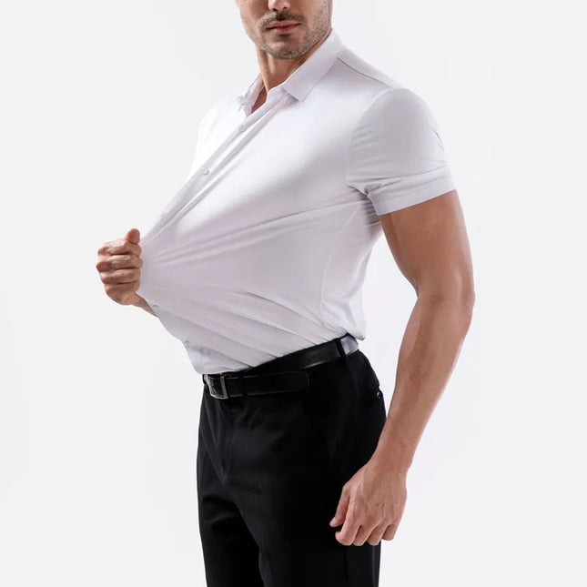 Classic Short Sleeve Summer Shirts for Men - Easy-Care & Wrinkle Free