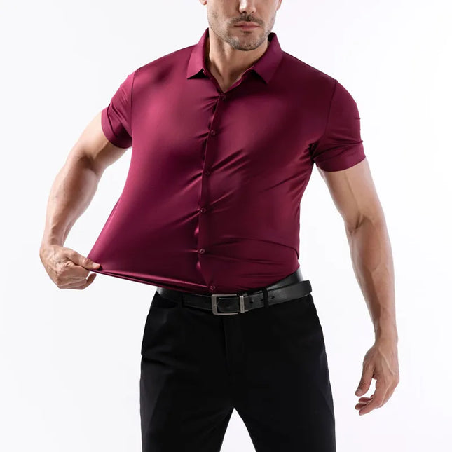 Classic Short Sleeve Summer Shirts for Men - Easy-Care & Wrinkle Free