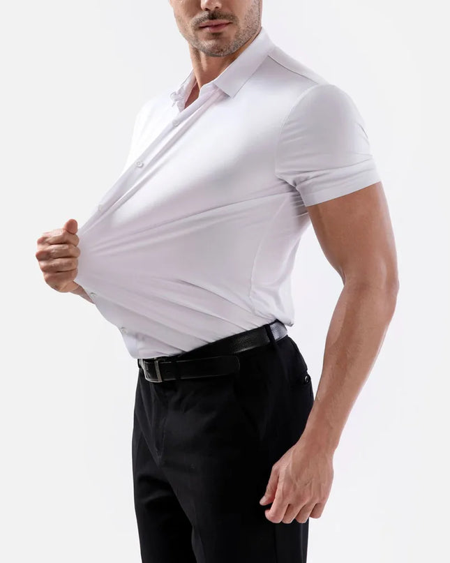 Classic Short Sleeve Summer Shirts for Men - Easy-Care & Wrinkle Free