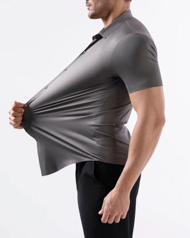 Classic Short Sleeve Summer Shirts for Men - Easy-Care & Wrinkle Free