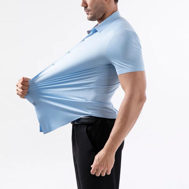 Classic Short Sleeve Summer Shirts for Men - Easy-Care & Wrinkle Free