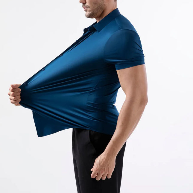 Classic Short Sleeve Summer Shirts for Men - Easy-Care & Wrinkle Free