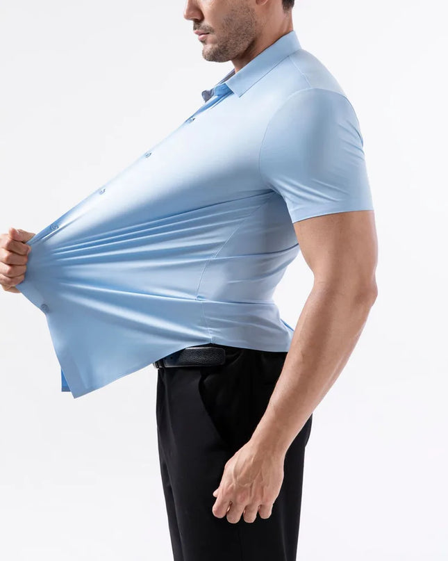 Classic Short Sleeve Summer Shirts for Men - Easy-Care & Wrinkle Free