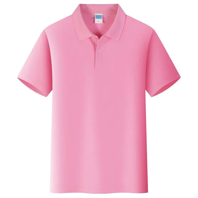 Colorful Solid Color Lapel Polo Shirt for Men & Women - Summer 2024