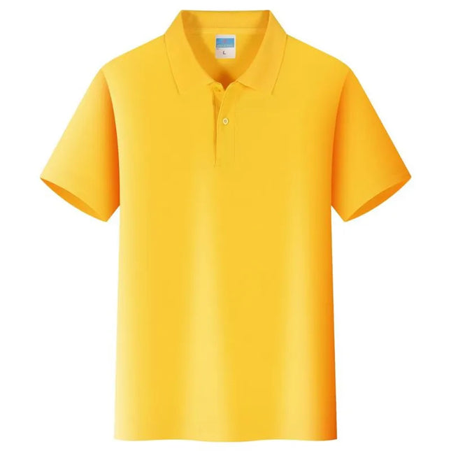 Colorful Solid Color Lapel Polo Shirt for Men & Women - Summer 2024