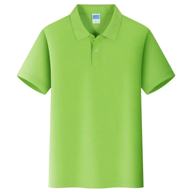 Colorful Solid Color Lapel Polo Shirt for Men & Women - Summer 2024
