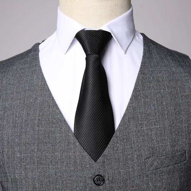 Elegant Men's 3-Piece Suit - Blazer, Vest, Pants, Slim Fit Style