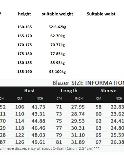 European Plus Size Men's Jacket - Elegant Italian Style Blazer