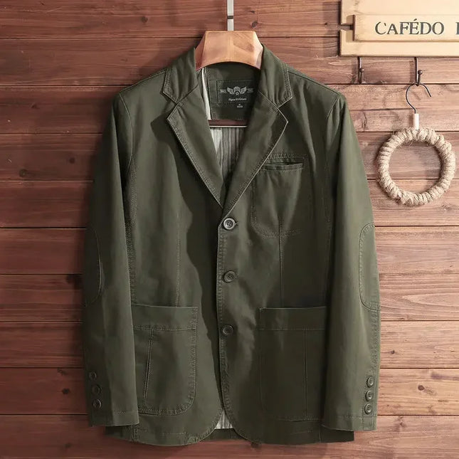 European Plus Size Men's Jacket - Elegant Italian Style Blazer