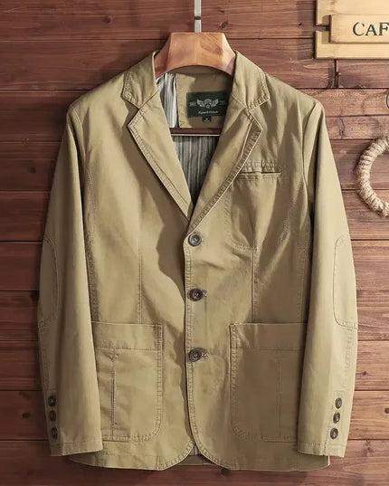 European Plus Size Men's Jacket - Elegant Italian Style Blazer