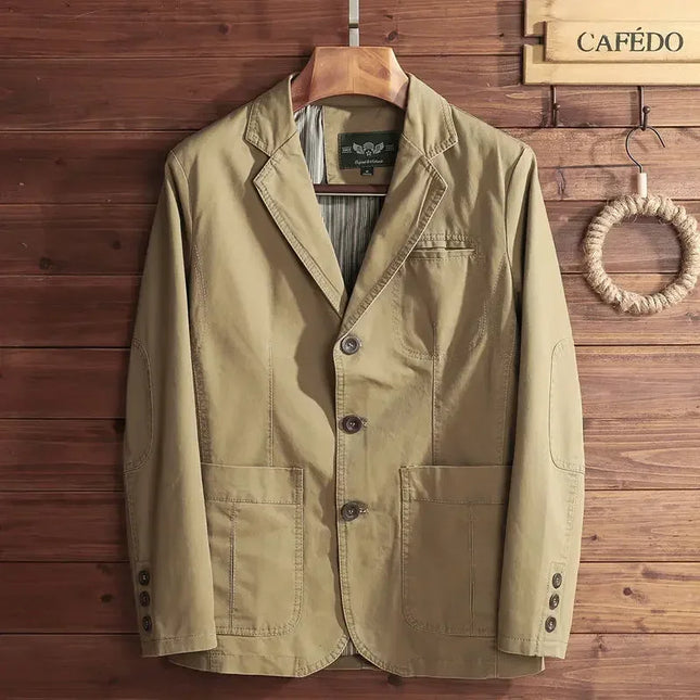 European Plus Size Men's Jacket - Elegant Italian Style Blazer