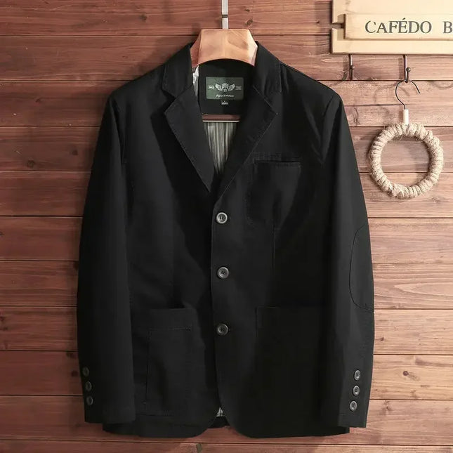 European Plus Size Men's Jacket - Elegant Italian Style Blazer