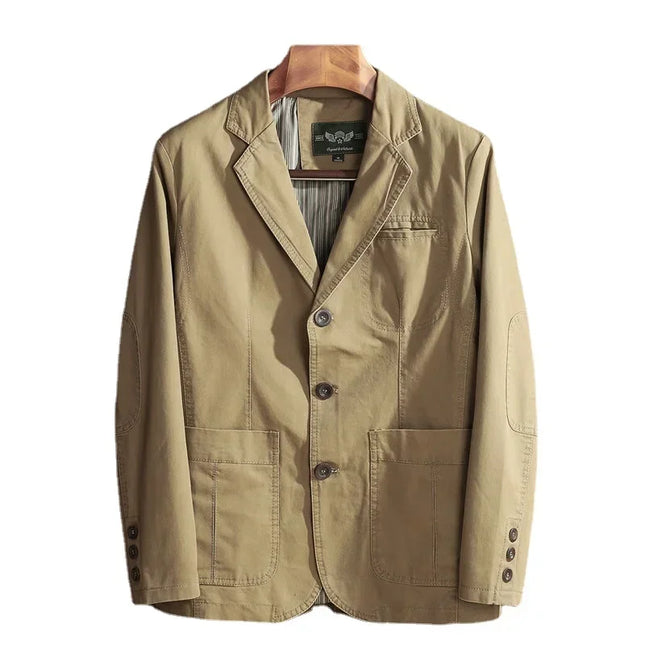 European Plus Size Men's Jacket - Elegant Italian Style Blazer