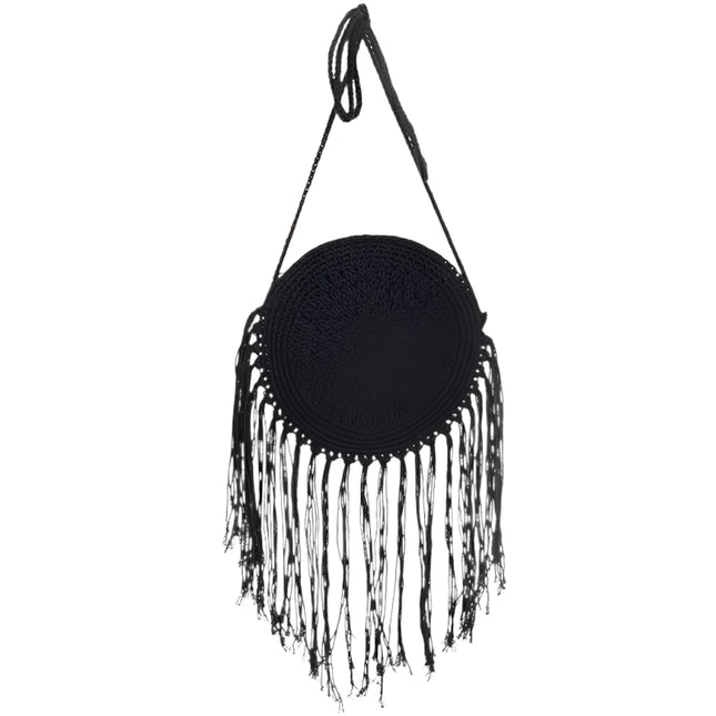 Round Straw Bag Clutch Handbag - VOLDRI