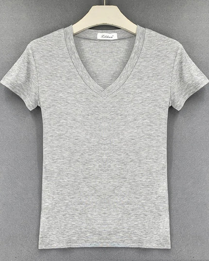 Casuals Sexy V-neck Tshirt - VOLDRI