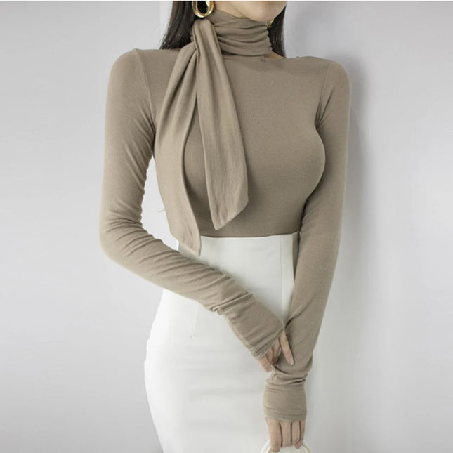 Casual Slim Off Shoulder Top - VOLDRI