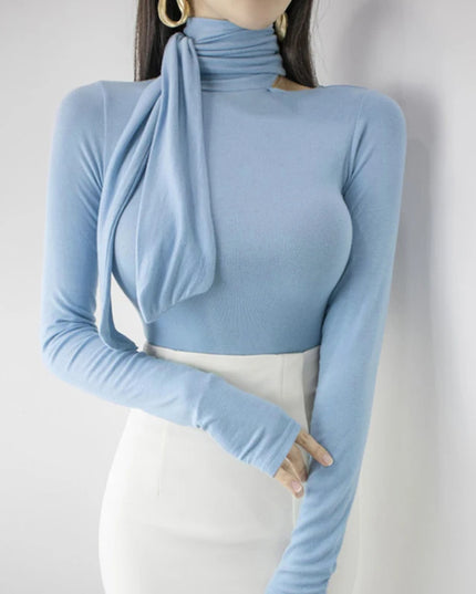 Casual Slim Off Shoulder Top - VOLDRI