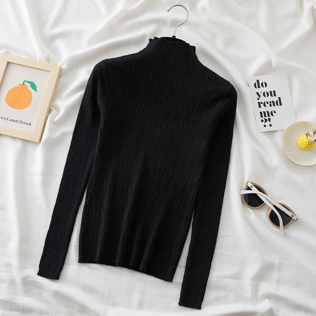 Basic Long Sleeve Sweater - VOLDRI