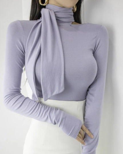 Casual Slim Off Shoulder Top - VOLDRI