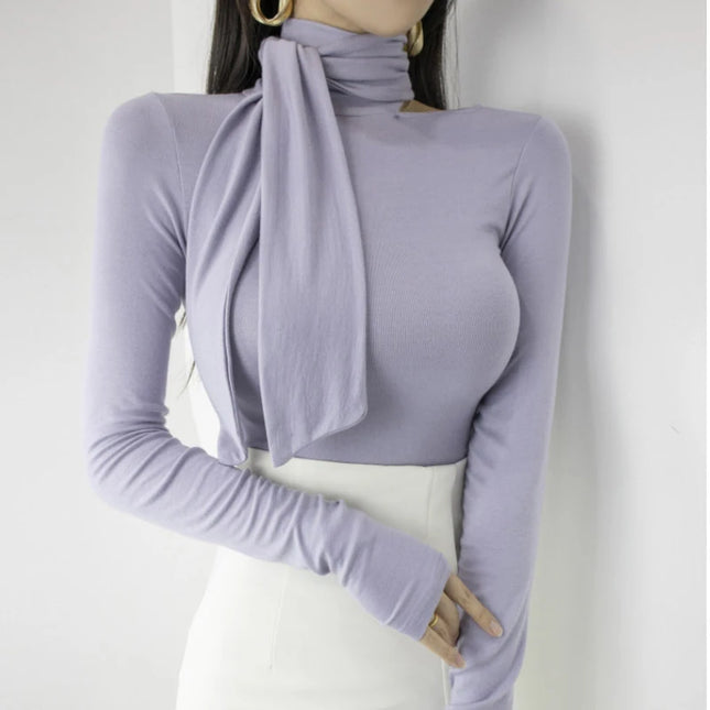 Casual Slim Off Shoulder Top - VOLDRI