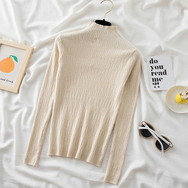 Basic Long Sleeve Sweater - VOLDRI