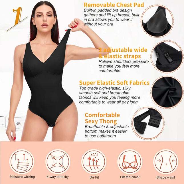 Thongs Bodysuit Shapewear - VOLDRI