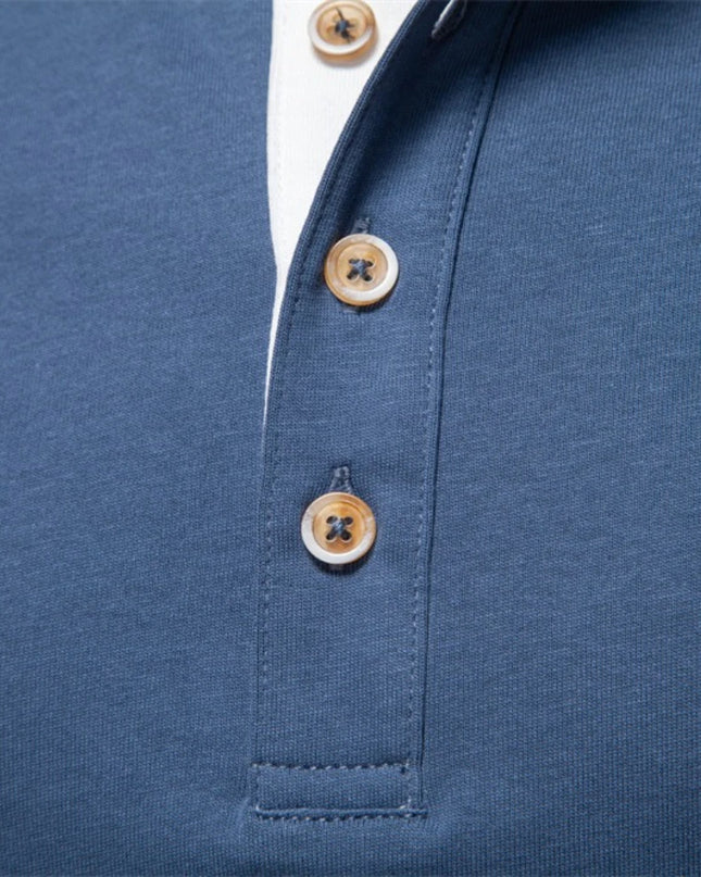 Heavyweight Cotton Henley Shirt - Men's Thermal Long Sleeve