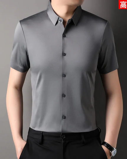High Stretch Men's Casual Shirts - Short Sleeve, Breathable Fabric